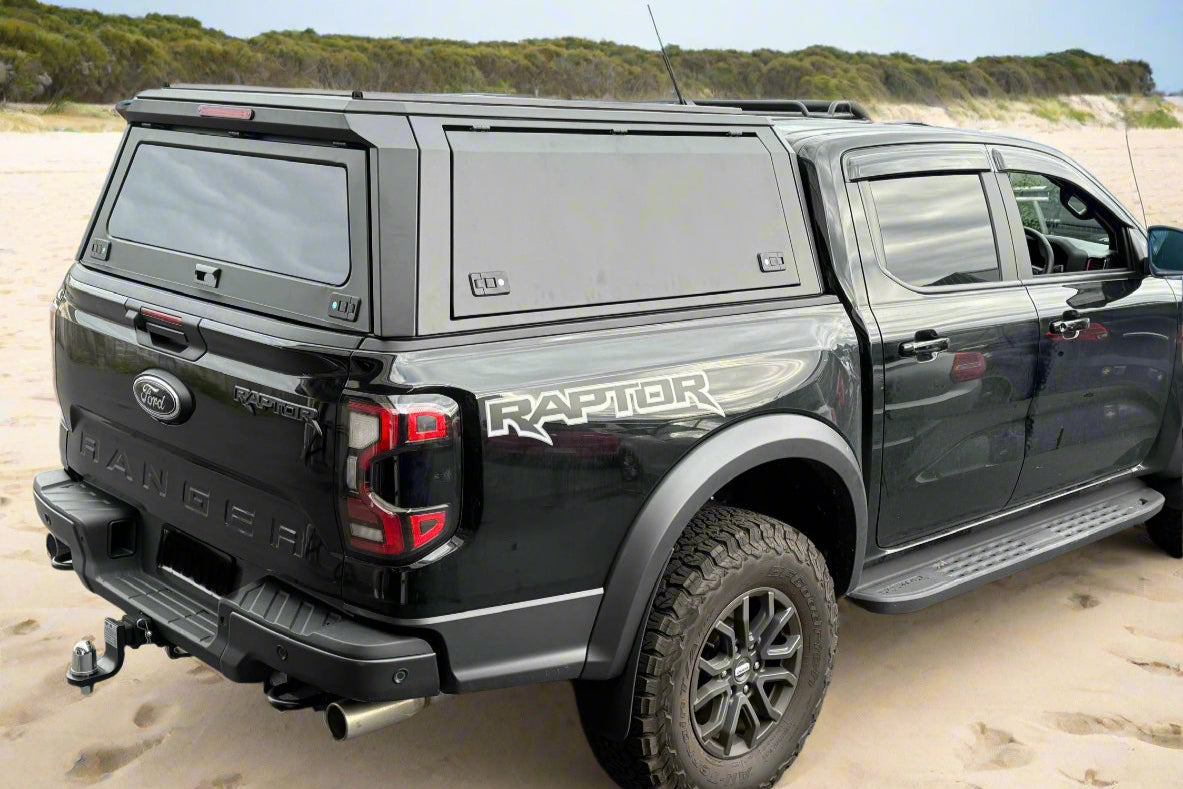 aluminium canopy on ford raptor ute dual cab