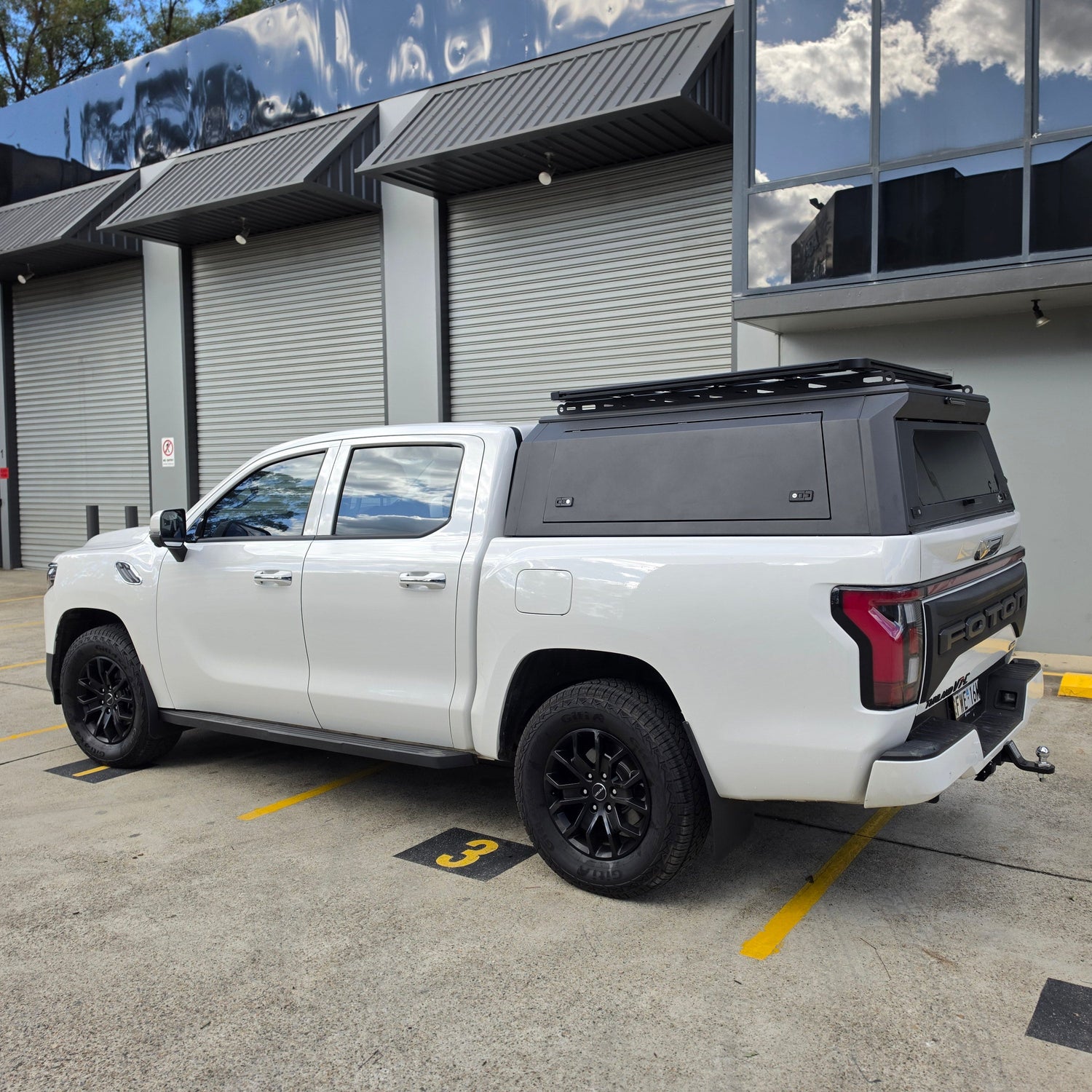 custom canopies modular ute tub canopy on white  foton 